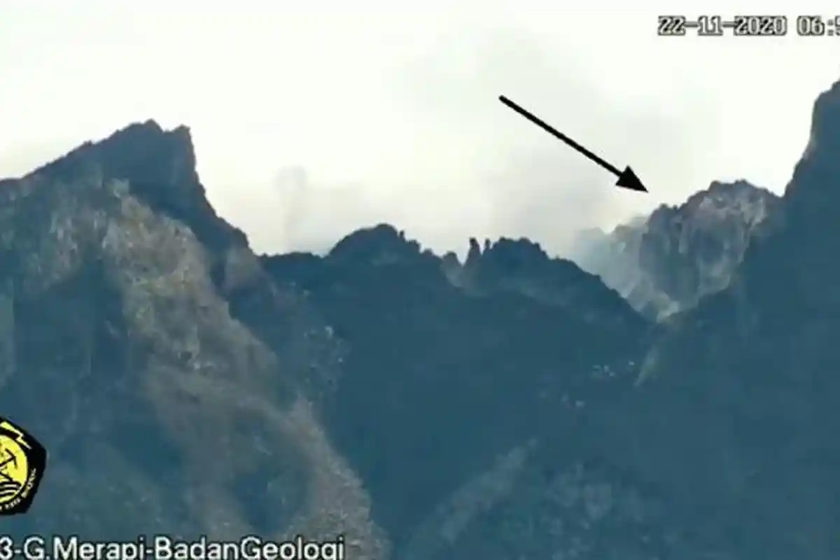 VIDEO Detik-detik Tebing Lava Tahun 1954 di Gunung Merapi Berjatuhan, BPPTKG Beri Penjelasan