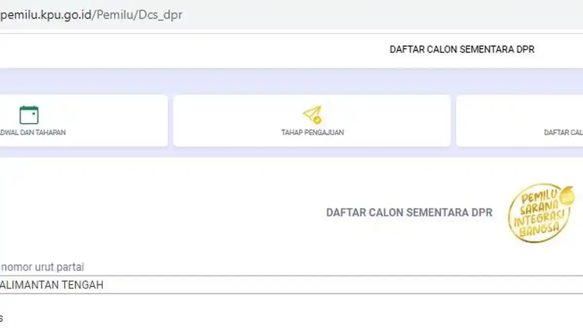 Warga Kalteng, Ini Daftar Lengkap Bakal Calon Wakil Anda di DPR RI, Silakan Beri Tanggapan di DCS
