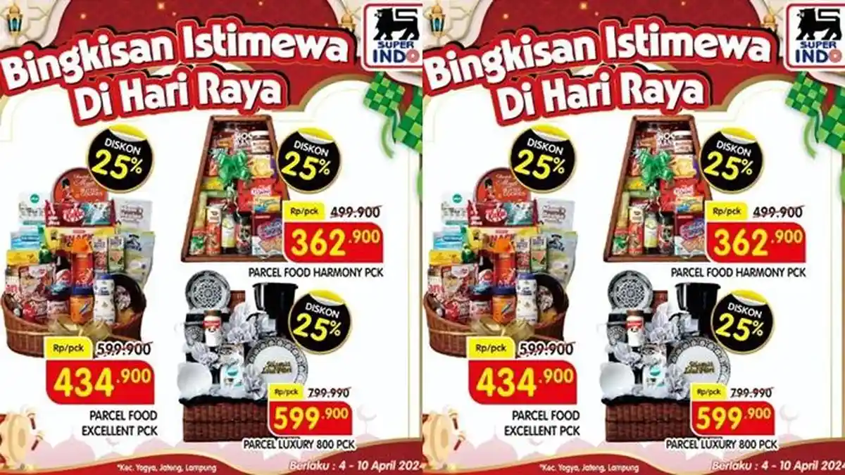Katalog Promo Superindo Hari ini 6 April 2024, Bingkisan Lebaran Diskon hingga 25 Persen