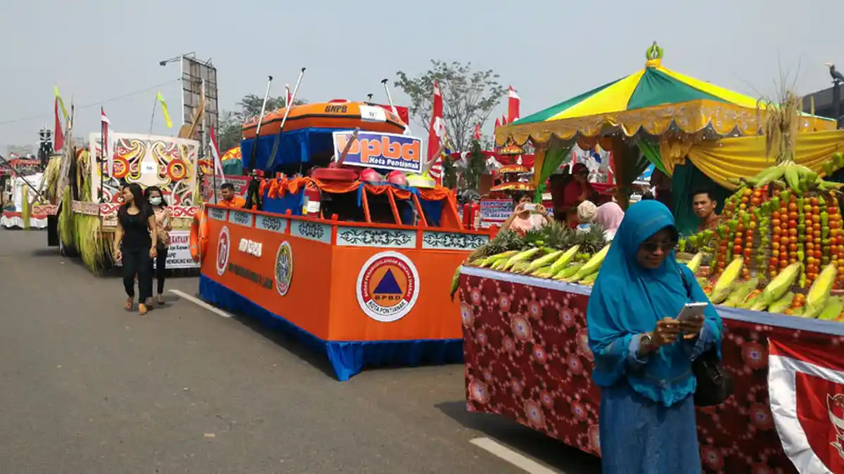 Puluhan Mobil Hias Telah Siap di Radakng