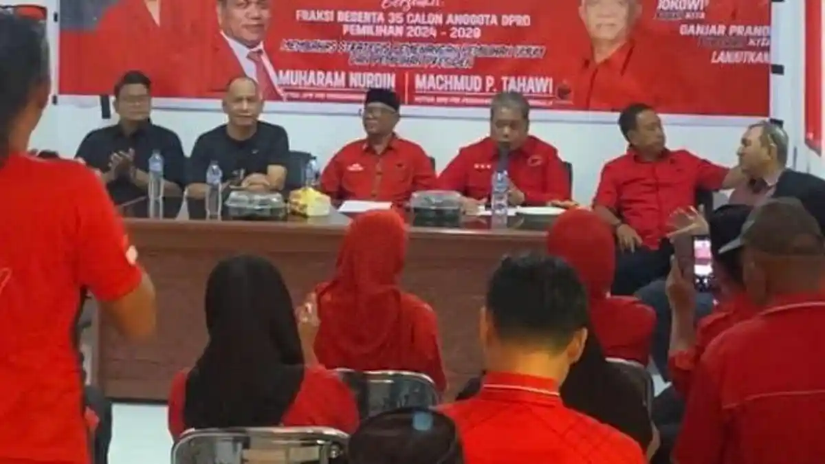 Rapat Caleg, PDIP Donggala Serukan Dukungan untuk Calon Senator Sulteng Akbar Supratman