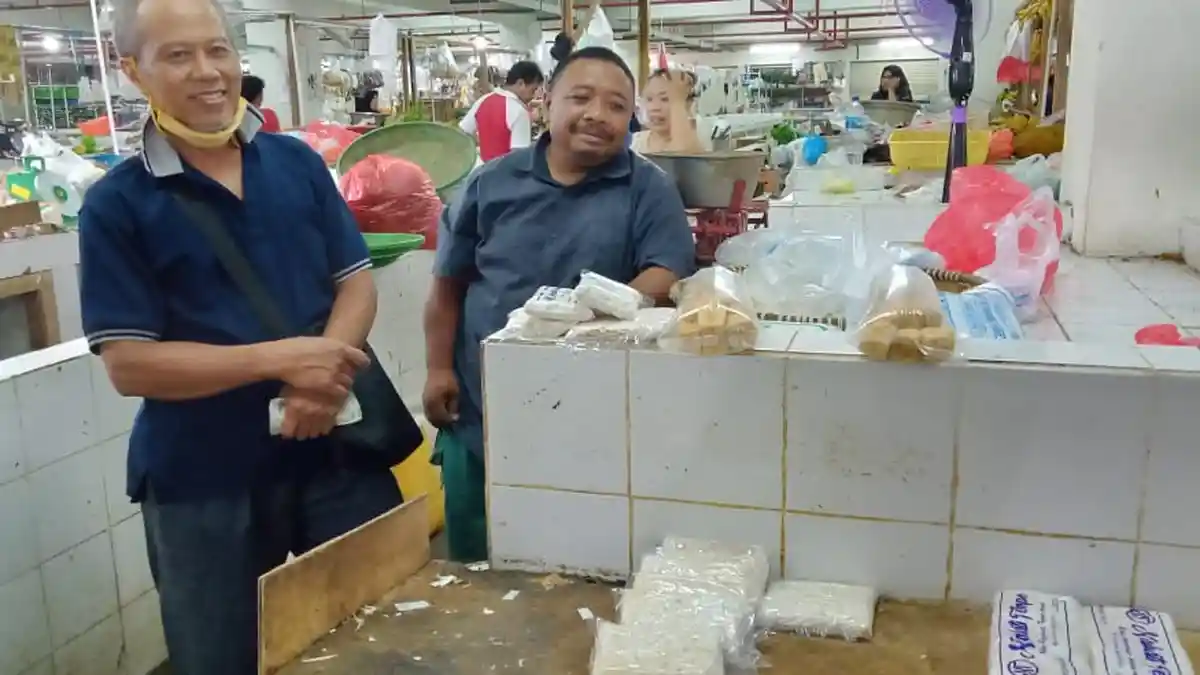 Pedagang Tahu dan Tempe di Pasar Tamrin Bontang Libur Berjualan, Dukung Aksi Mogok Produksi