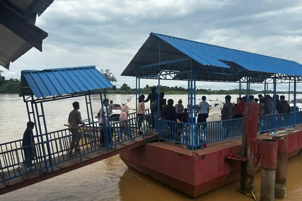 Pelabuhan Speedboat Malinau Dipadati Pemudik Menuju Tarakan, Tiket Subsidi Ludes Terjual