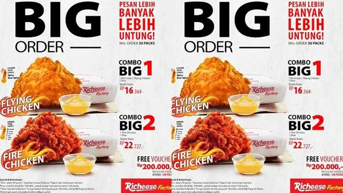 Katalog Promo Richeese Factory Hari ini Jumat 8 Desember 2023, Paket ...