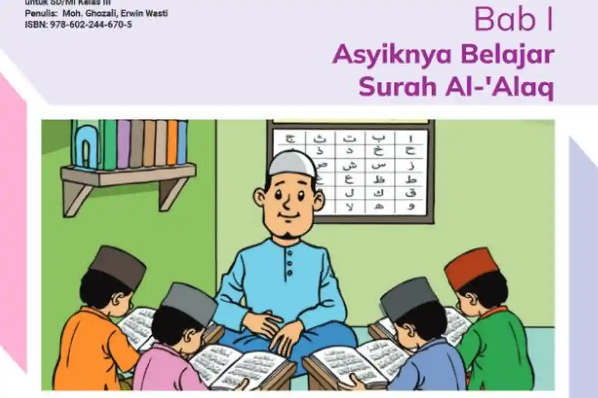 Kunci Jawaban PAI Kelas 3 SD Kurikulum Merdeka Semester 1 Soal Esai Halaman 24 Bab 1 Surat Al-Alaq