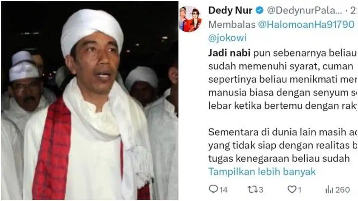 Kader PSI Sebut Jokowi Miliki Kriteria sebagai Nabi