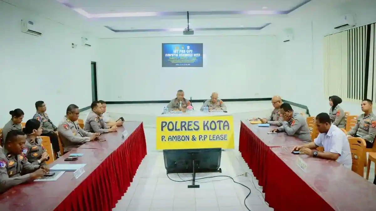 Polresta Ambon Gelar Lat Pra Ops Simpatik Salawaku 2025, Tekankan Pendekatan Humanis dan Sinergitas