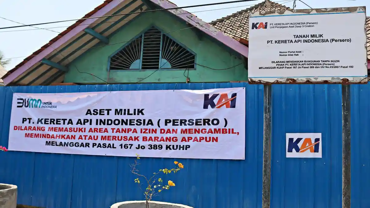 25.358,07 Meter Persegi Lahan Ditertibkan, KAI Daop 3 Cirebon Selamatkan Aset Negara Rp 26 Miliar