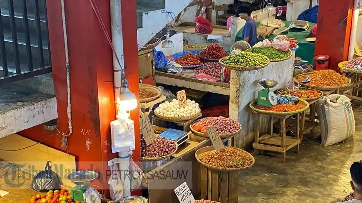 Update Harga Bahan Pokok di Pasar Bersehati Manado, Minggu 8 Maret 2026