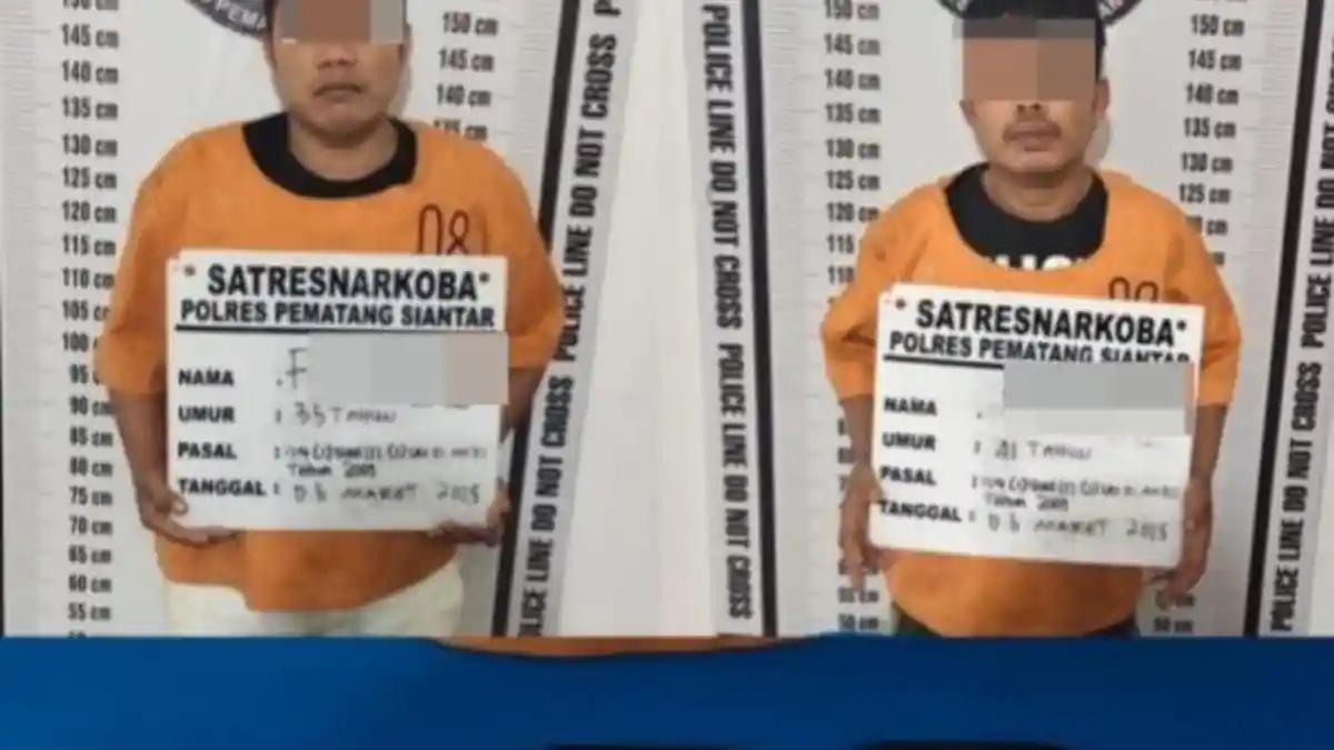 Dua Pengedar Narkoba di Jalan Nagur Tersungkur di Tangan Sat Narkoba Polres Pematangsiantar