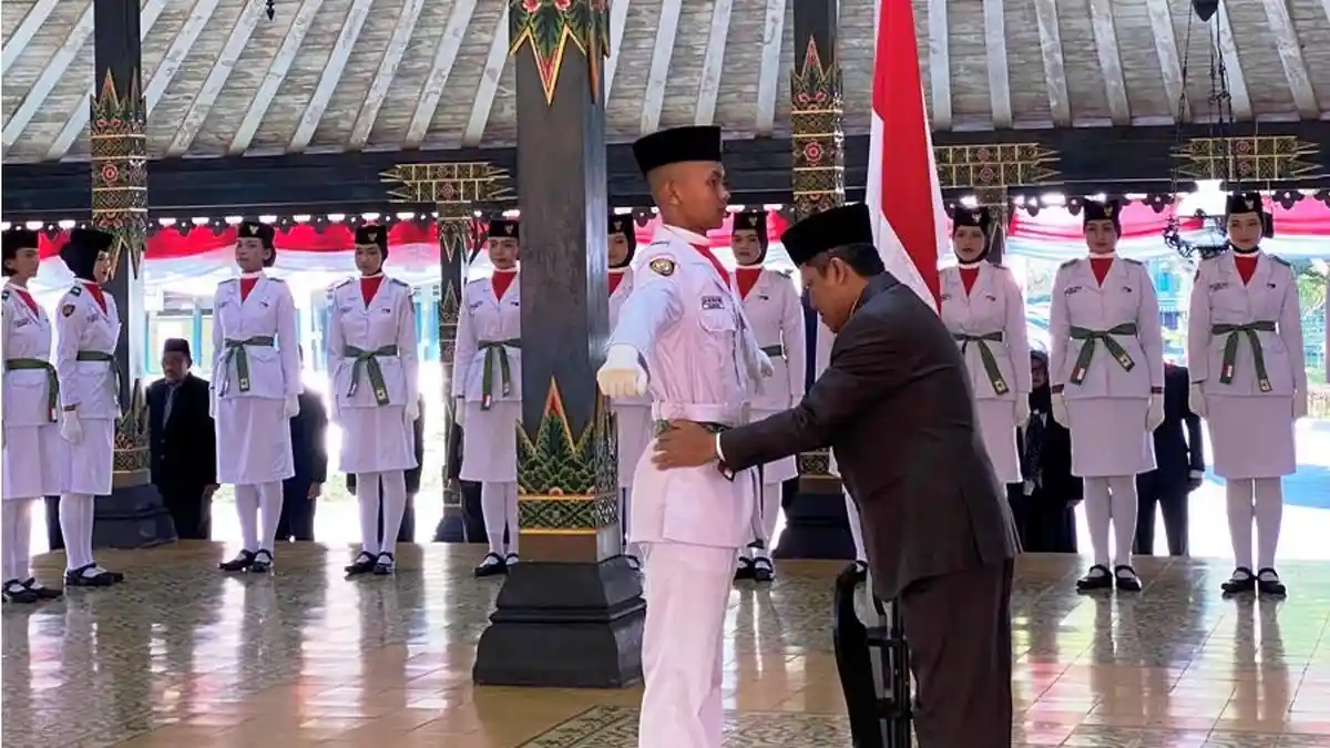 40 Anggota Paskibraka Wonosobo Resmi Dikukuhkan Jelang HUT ke-80 RI