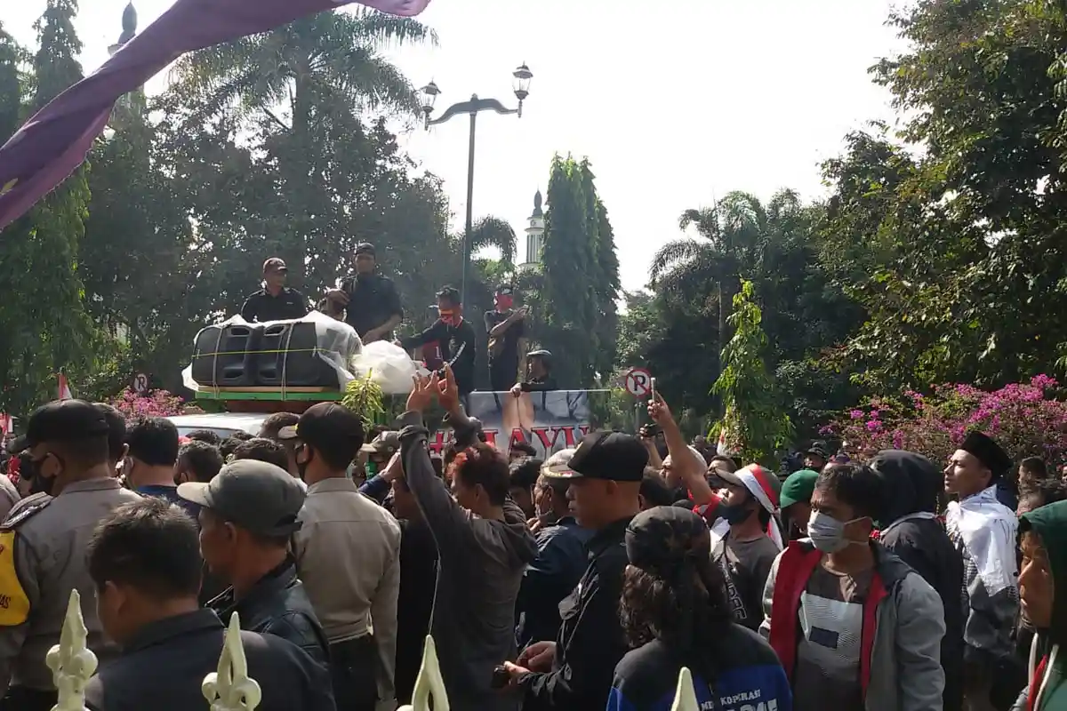 Pilkades Serentak Ditunda, Unjuk Rasa Kembali Terjadi di Ciamis, Ancam Demo Besar-besaran ke Jakarta
