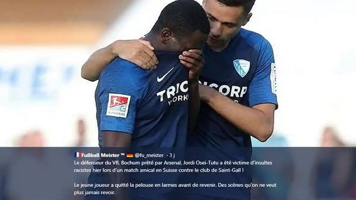 Mendapat Pelecehan Rasial, Bintang Muda Arsenal Menangis di Tengah Lapangan