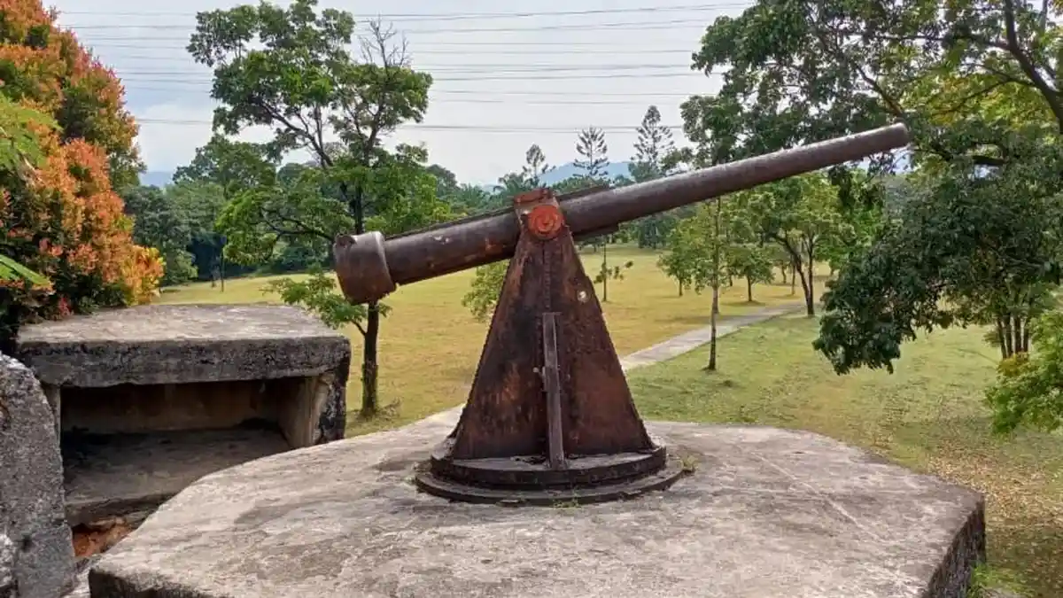 Dua Meriam Jepang di Lapangan Golf Semen Padang, Saksi Bisu Perang Dunia II
