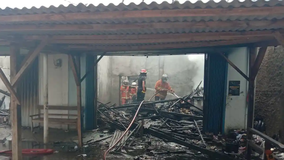 Kebakaran di Pringsewu, BPBD Terjunkan 3 Damkar untuk Jinakkan Api