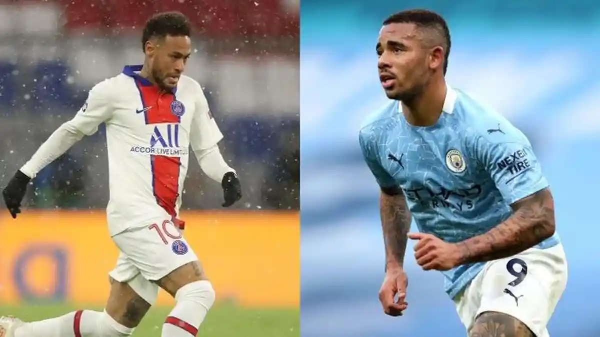 PREDIKSI Line-up PSG vs Manchester City, Adu Tajam Striker Timnas Brasil, Neymar vs Gabriel Jesus
