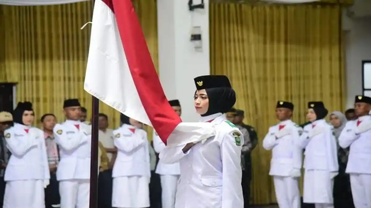 Rawat Rasa Nasionalisme Kaula Muda, Sebanyak 34 Paskibraka Padang Pariaman Dikukuhkan