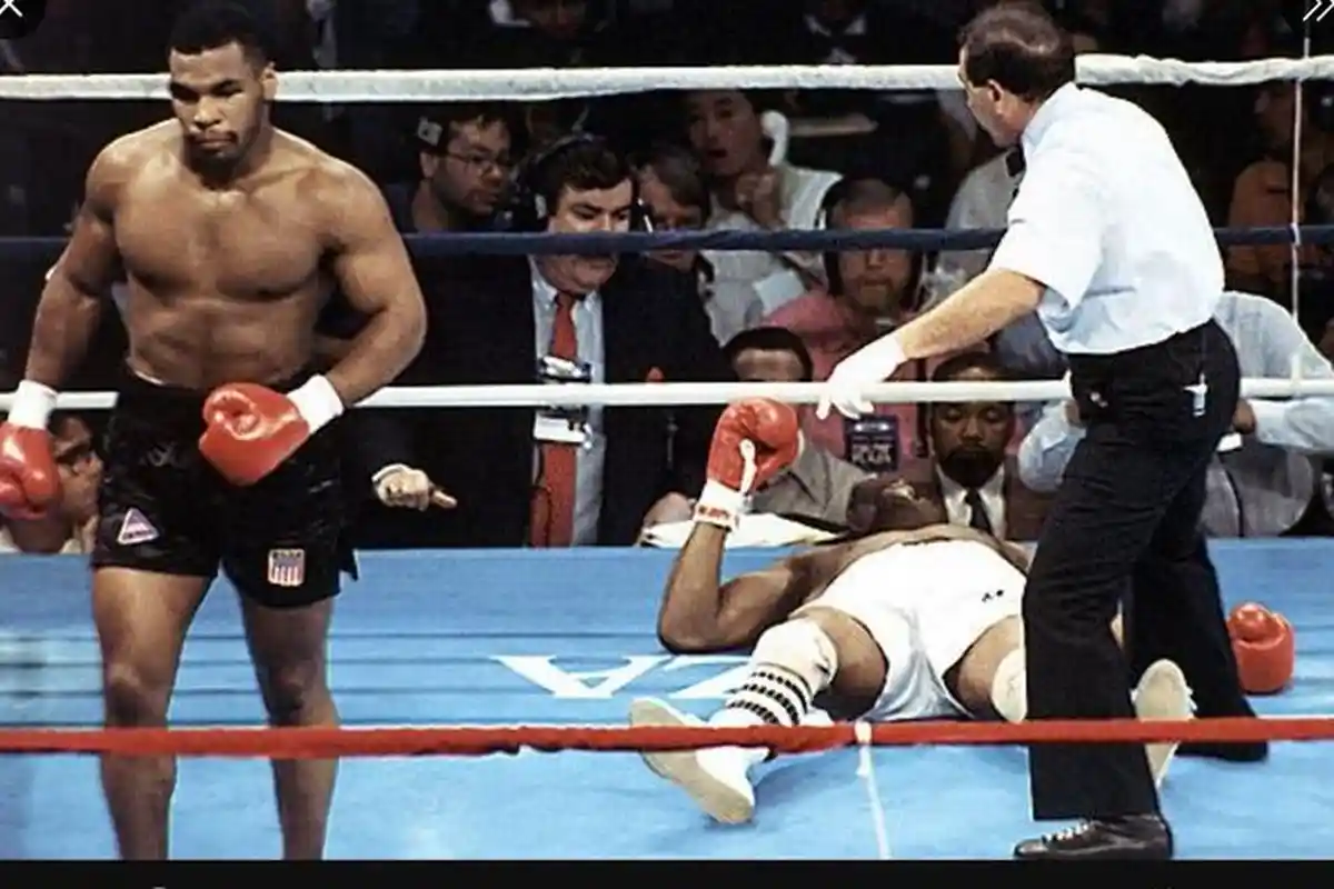 Mike Tyson Hanya Butuh 91 Detik untuk Tumbangkan Michael Spinks
