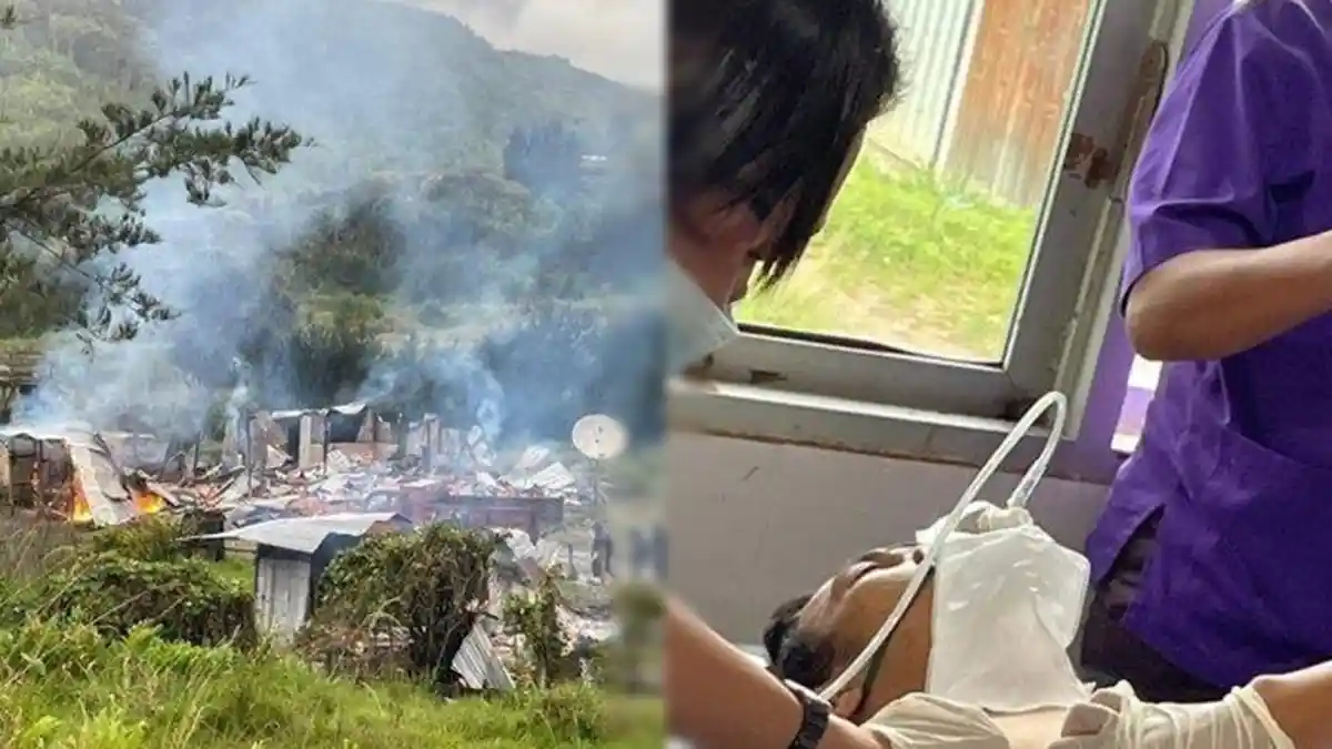 Teror KKB Berlanjut, Rumah hingga Pasar Dibakar Tadi Pagi, Glen Tertembak di Rusuk Kiri Tembus Kanan