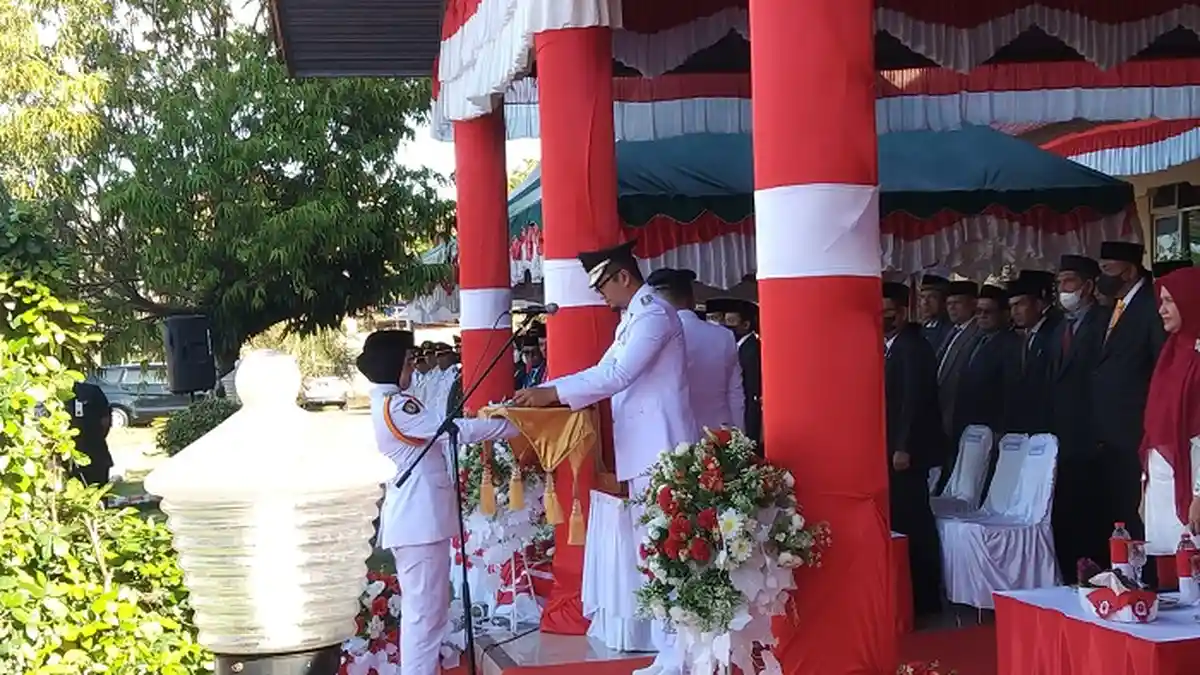 Berlangsung Meriah, Peringatan HUT ke-77 RI di Aceh Singkil Diramaikan Donor Darah dan Tari Dampeng