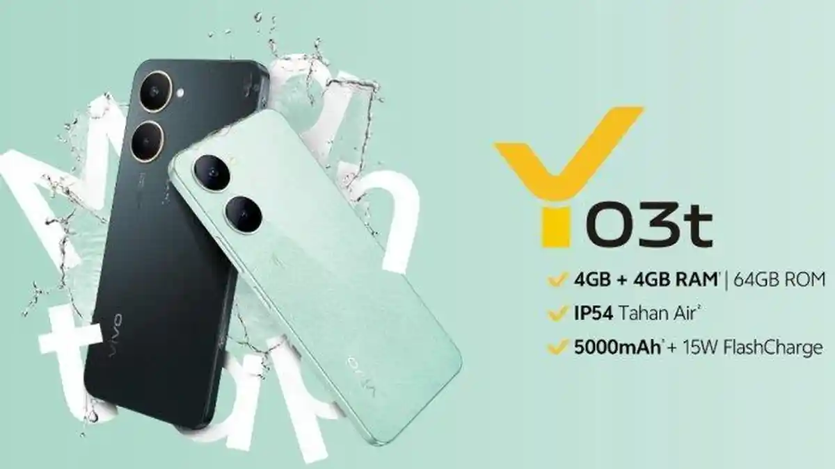 Cek Spesifikasi HP Vivo Y03t Terbaru di Februari 2025, Dibanderol Rp 1 Jutaan Saja!