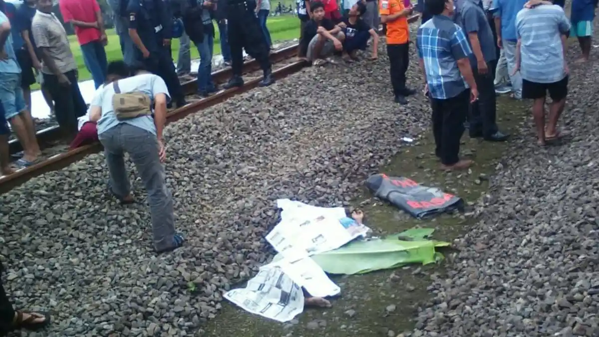 Jumilah Tewas Tertabrak KA Gajah Wong