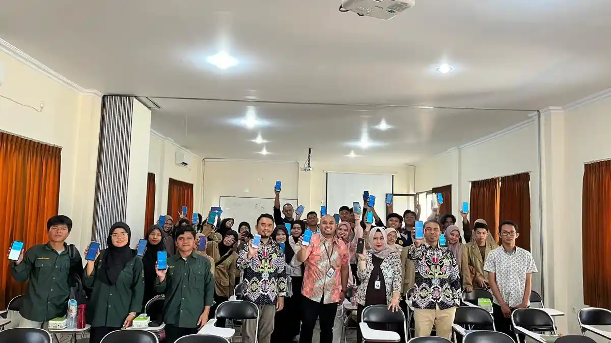 Bank Sumsel Babel Syariah Sosialisasi Top Up Dompet Digital ke Mahasiswa Unmuh Babel
