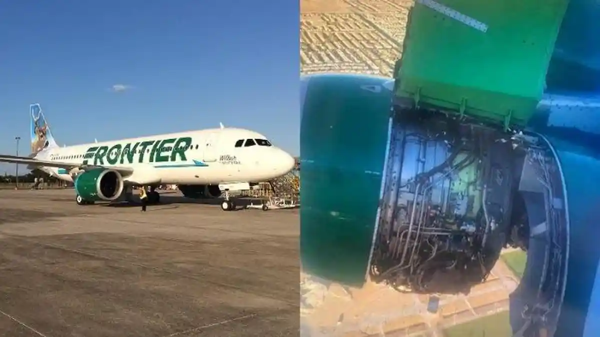 Bagian Badan Pesawat Terlepas dan Rontok Saat Terbang, Pesawat Frontier Putar Balik ke Bandara Asal