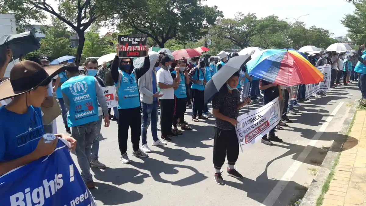 Pengungsi Afghanistan di Batam Demo LAGI, Mengaku Sudah Dapat Vaksin Covid-19