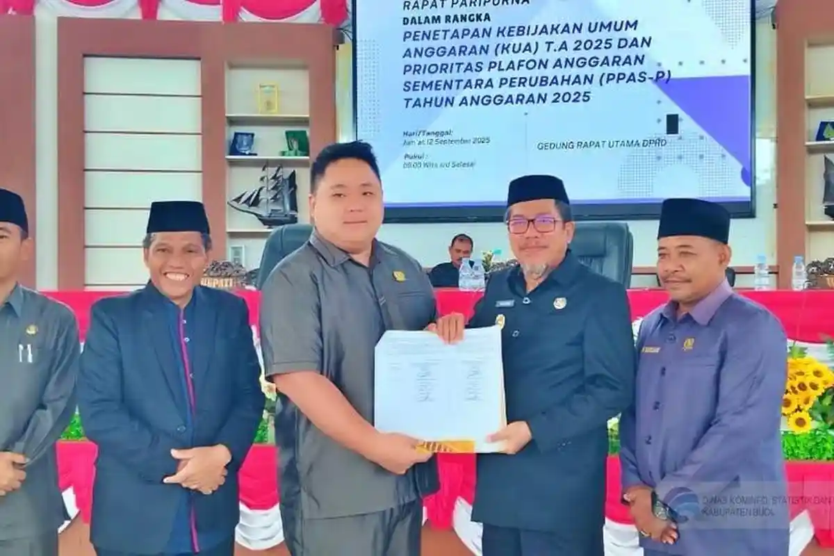 DPRD dan Pemkab Buol Tetapkan KUPA dan PPAS-P Tahun Anggaran 2025