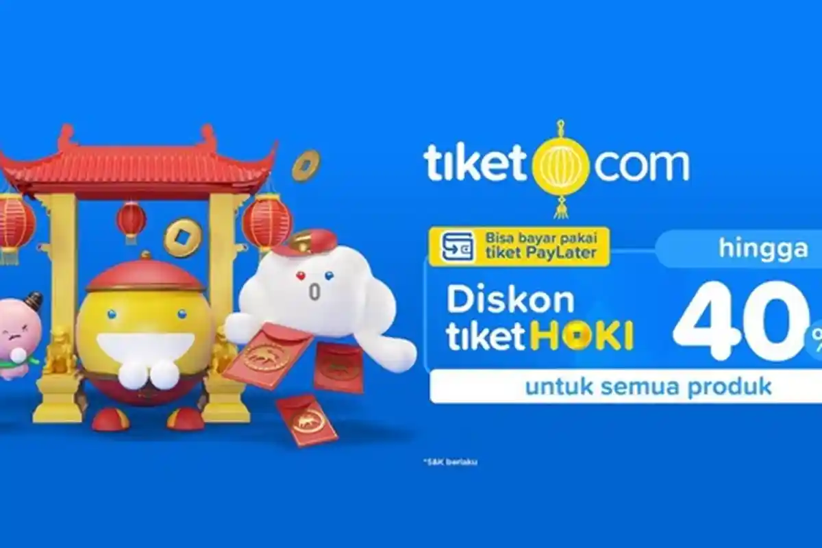 Tiket.com Gelar Program Promo Diskon tiketHoki hingga 40 Persen