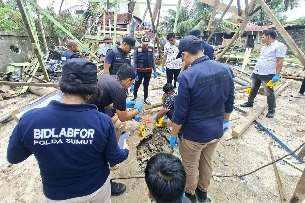 Tim Labfor Polda Sumut Telusuri Tragedi Ledakan Oksigen Maut di Aceh Barat
