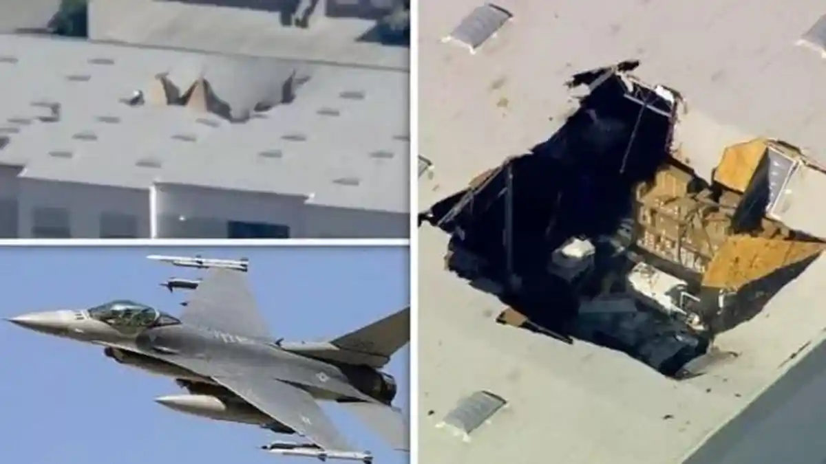 Jet Tempur F-16 Hantam Gudang di California, Pilot Selamat Lewat Kursi Pelontar