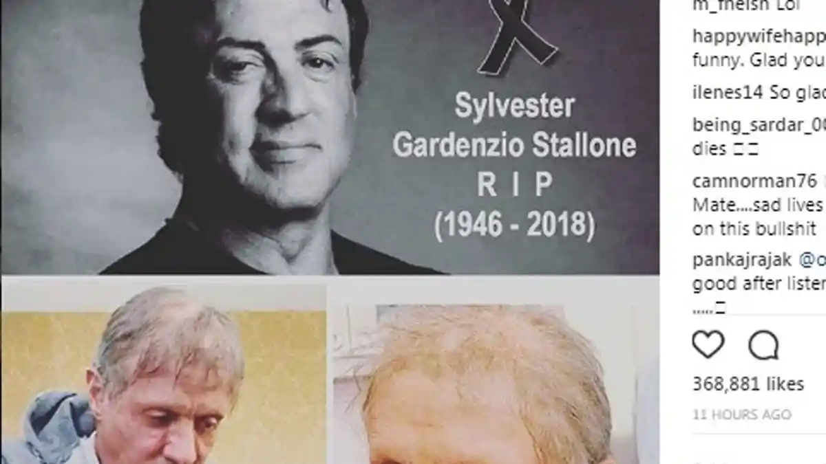 Sylvester Stallone Dikabarkan Meninggal? Foto Ini Jawabanya