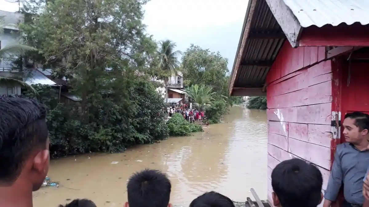 Bocah Hilang Saat Mandi di Aliran Sungai Teupin Raya Pidie, Tim Lakukan Pencarian