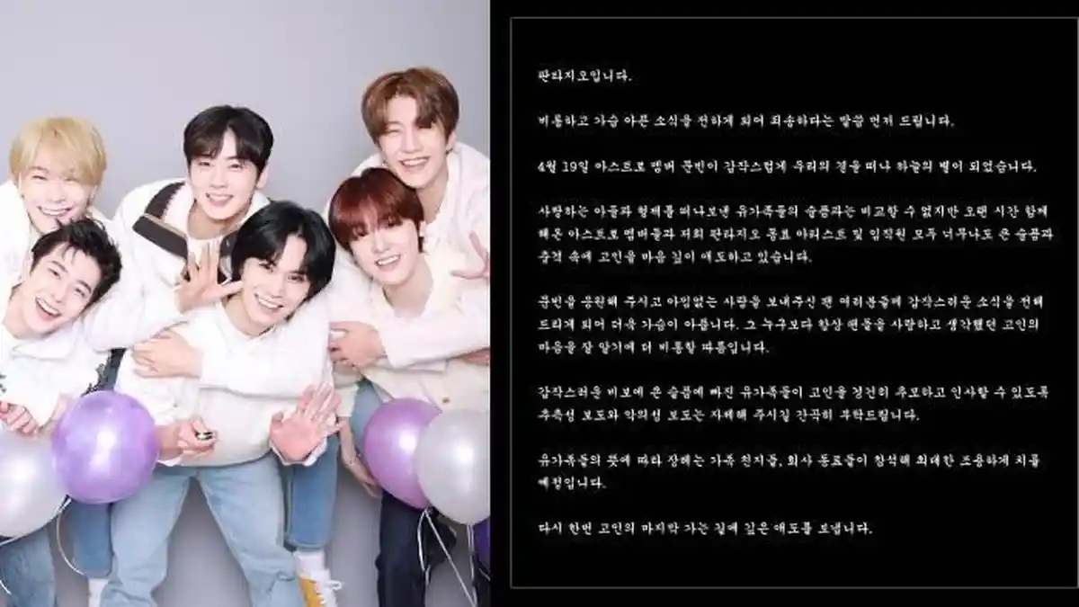 Reaksi Para Member ASTRO Mendengar Moonbin Meninggal, Ada yang Berjaga Semalaman & Langsung Cuti
