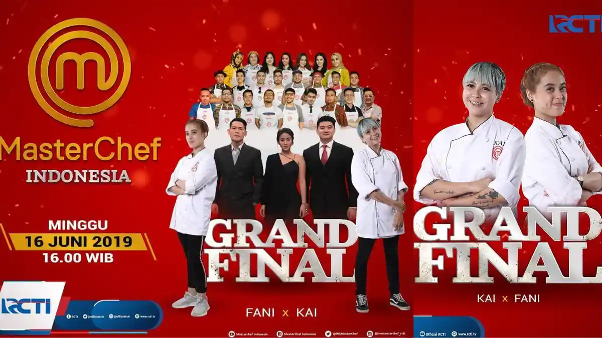 LIVE STREAMING GRAND FINAL MasterChef Indonesia Season 5: Kai Vs Fani, Siapakah Juaranya?