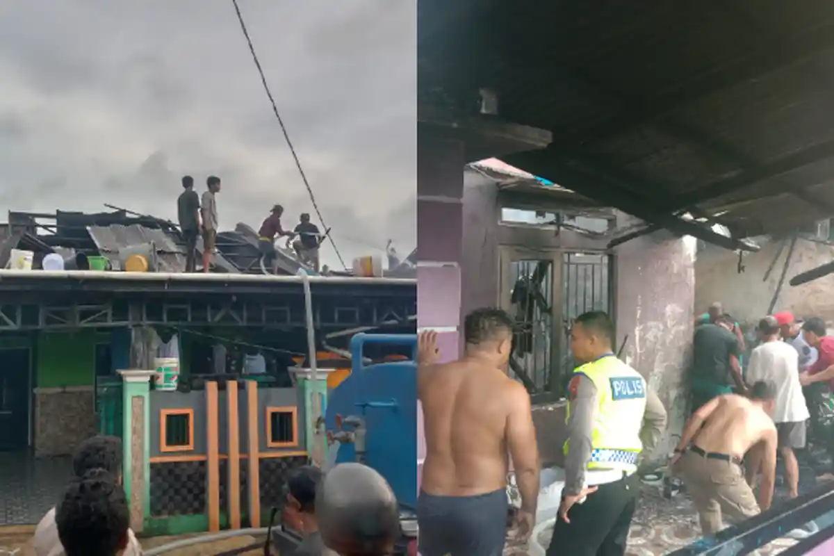 Kronologi Kebakaran di KPR Cenderawasih Blok F Aimas, Ada Ledakan, Kobaran Api di Rumah Warga