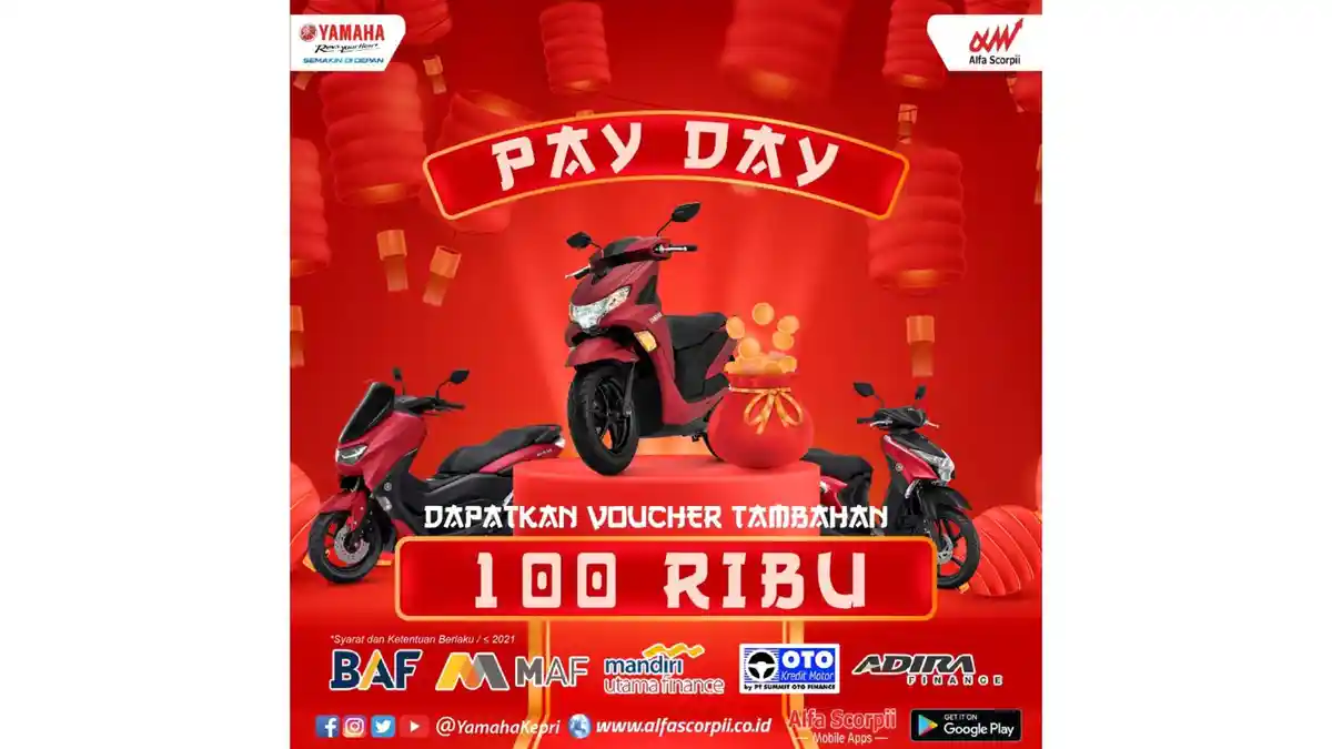 Sambut Imlek, Yamaha Kepri Bagikan Angpau Untuk Konsumennya