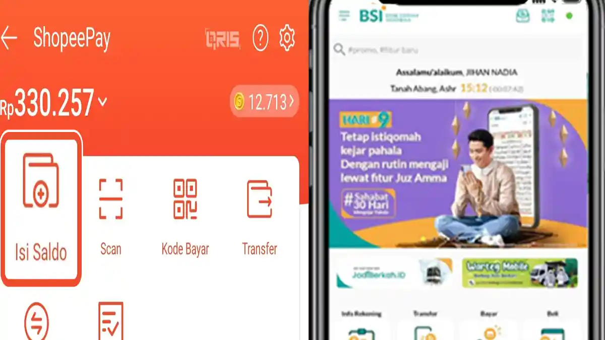 Cara Top Up ShopeePay Via Bank Syariah Indonesia