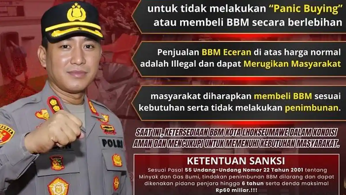 Jangan Panic Buying BBM, Ingat Timbun BBM Bisa Dipenjara Serta Denda Capai Rp60 Miliar