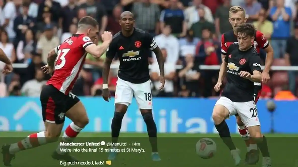 Manchester United Ditahan Imbang Southampton di 'Stadion Angker' St. Mary's Stadium