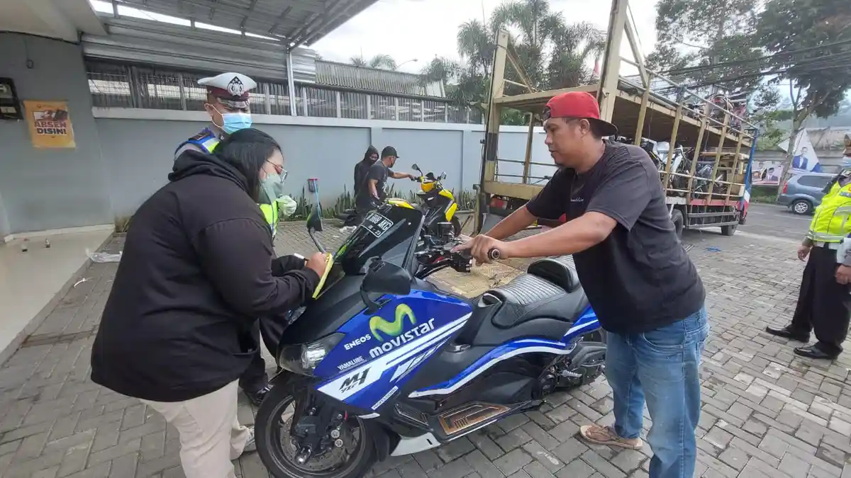 Polisi Terus Berantas Motor Knalpot Bising di Bandung Barat, 100 Motor Diamankan