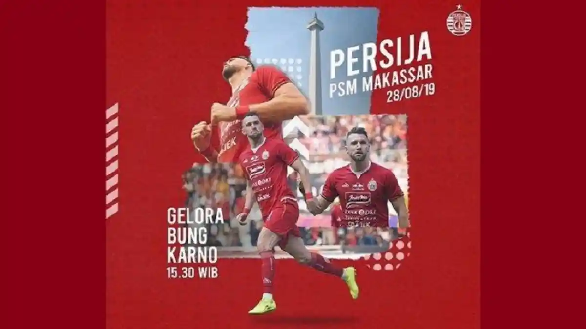 2 LINK LIVE STREAMING TV Online Indosiar Persija vs PSM Makassar: Kick Off Pukul 15.30 WIB