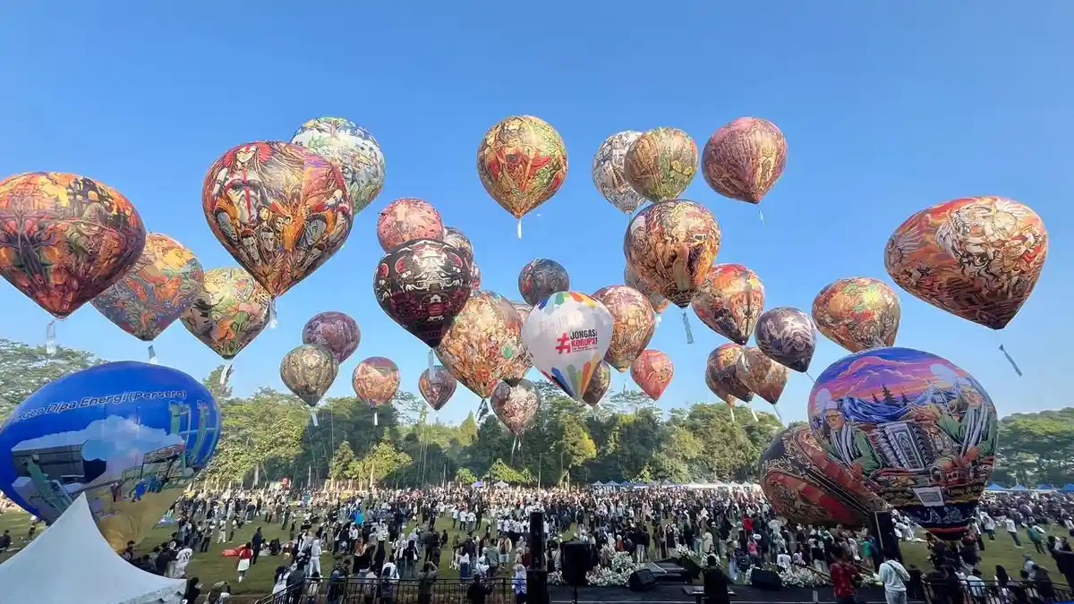 Foto-foto Keseruan Acara Java Balloon Attraction 2026 di Wonosobo - Tribunjateng.com