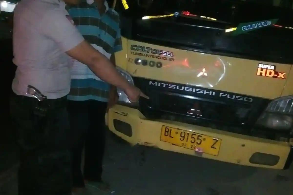 SetelahTabrak Kakek Hingga Luka Parah di Aceh Utara, Sopir Truk Kabur
