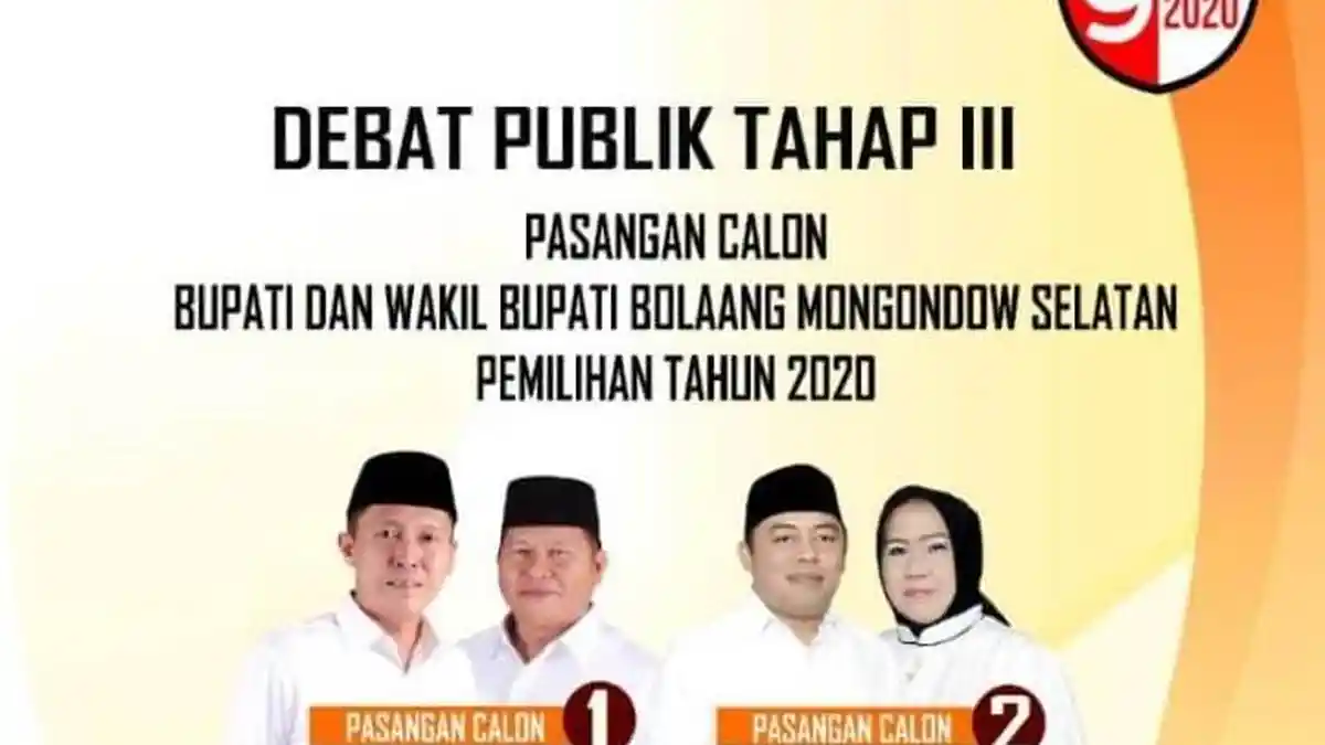 Debat Ketiga Pilkada Bolsel Masih Digelar di Manado 