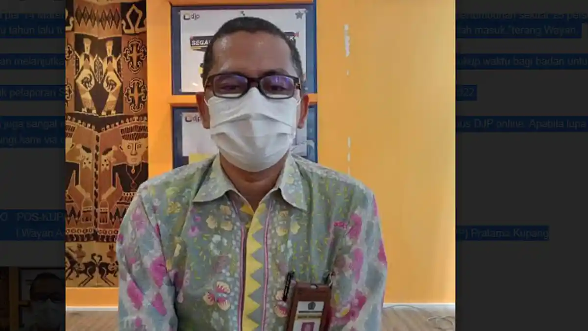 Pelaporan SPT Badan di KPP Pratama Kupang Minus 9,58 Persen 