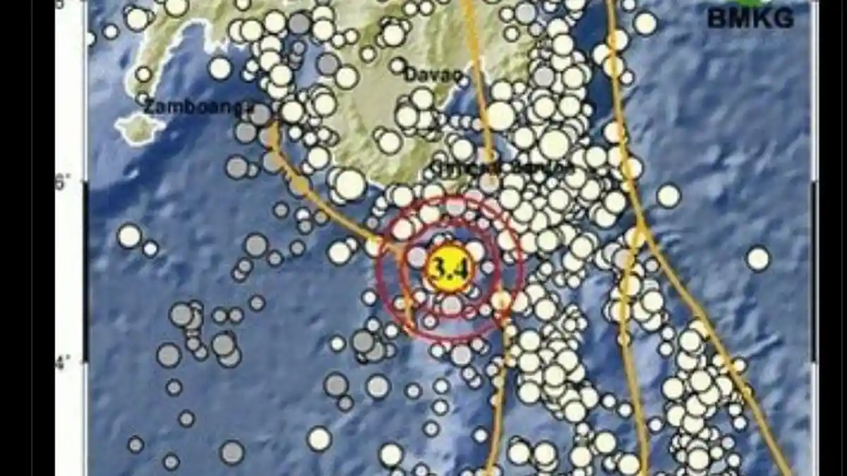 Terjadi Gempa Bumi di Sangihe Sulawesi Utara, Senin 15 Juni 2026