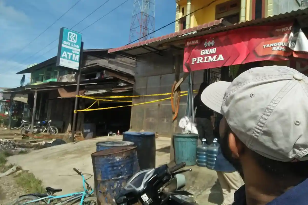 Toko Sasaran Perampokan Buka Layanan BRI Link, Kini Telah Dipolice Line, Begini Suasana di TKP